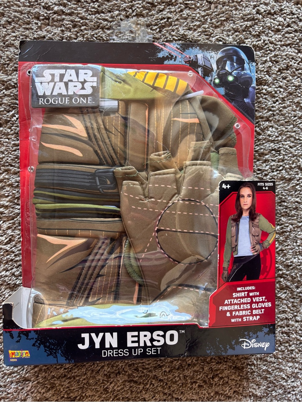 Disney Store Star Wars Rogue One Jyn Erso Costume for Girls Size 4-6 BRAND NEW